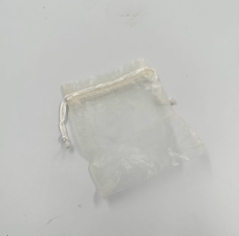 שקית אורגנזה שמנת + שרוכים 9/12 ס