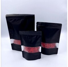 MP-941 שקית נייר שחורה+פסגור+חלון 20/30+5 ס