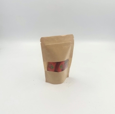 MP-230 שקית נייר פסגור קרפט חום + חלון 9/14+3 ס