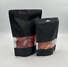 MP-939 שקית אלומיניום שחורה+פסגור+חלון 14/20+4 ס