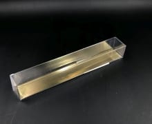 קופסת PVC + בסיס זהב לפרלינים 200/30/30